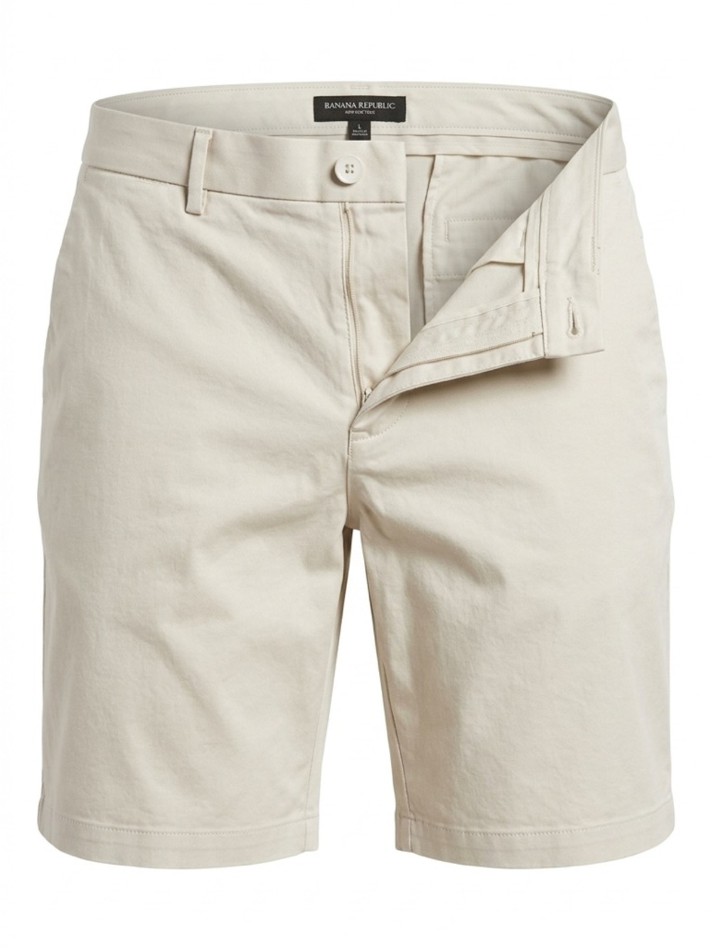 Banana Republic White Flat Front Shorts